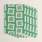 Vintage flower postage stamp pattern Wrapping Paper Gallery Image 3