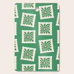 Vintage flower postage stamp pattern Cutting Board Gallery Image 1