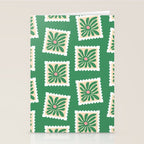 Vintage flower postage stamp pattern Stationery Card Gallery Image 2