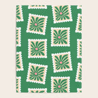 Vintage flower postage stamp pattern Poster Gallery Image 4