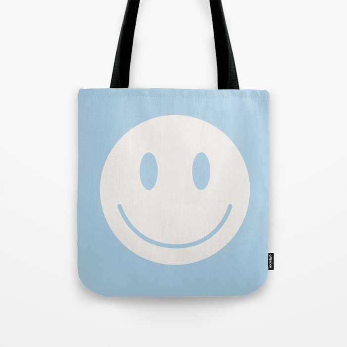 Happy Thoughts Baby Blue Tote Bag Gallery Image 1