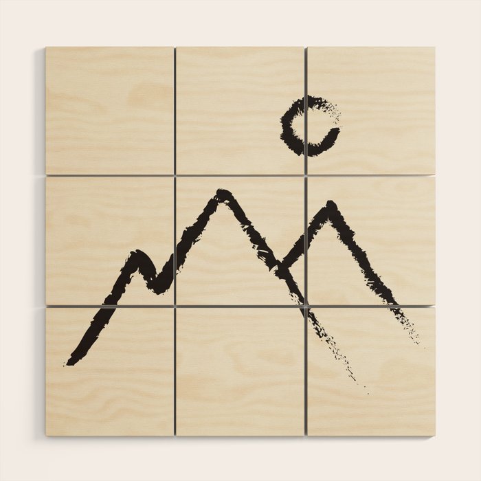 Peaks Wood Wall Art Gallery Image 1