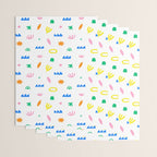 Colorful abstract organic shape art pattern Wrapping Paper Gallery Image 3