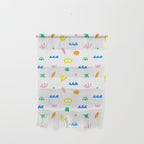 Colorful abstract organic shape art pattern Wall Hanging Gallery Image 1
