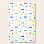 Colorful abstract organic shape art pattern Cutting Board Gallery Image 1