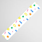 Colorful abstract organic shape art pattern Table Runner Gallery Image 3
