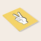 Peace Sign yellow Notebook Gallery Image 2