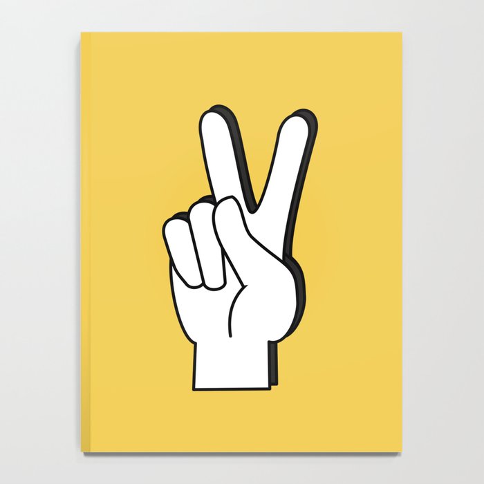 Peace Sign yellow Notebook Gallery Image 4