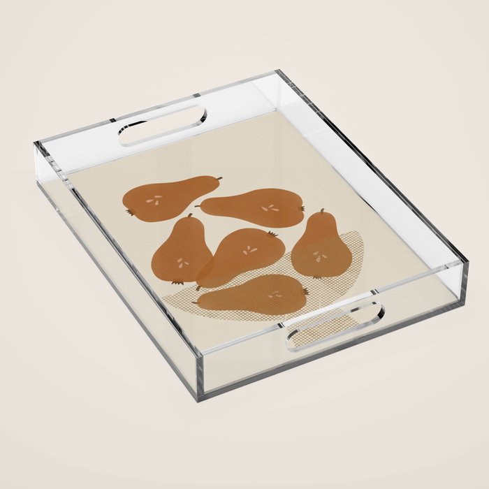 Pear Bowl Acrylic Tray Gallery Image 1