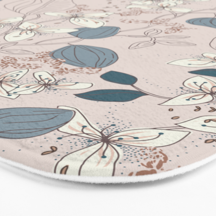 Floral elegance relaxed subtle contrasts Bath Mat Gallery Image 3