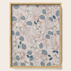 Floral elegance relaxed subtle contrasts Serving Tray Gallery Image 1