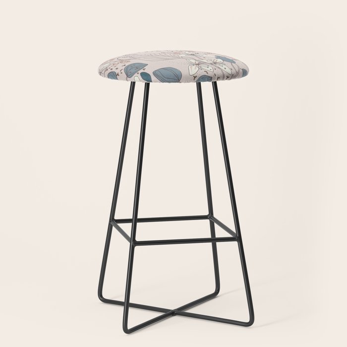 Floral elegance relaxed subtle contrasts Stool Gallery Image 1