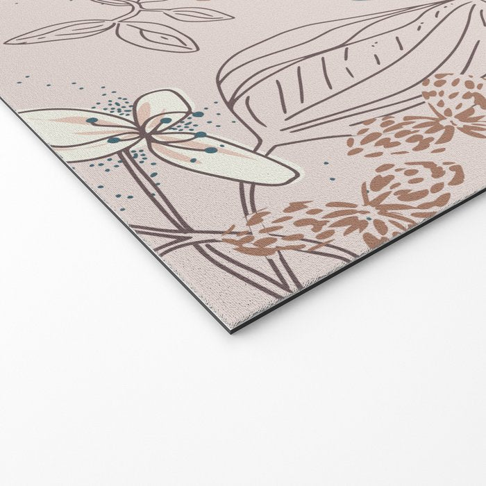 Floral elegance relaxed subtle contrasts Welcome Mat Gallery Image 2