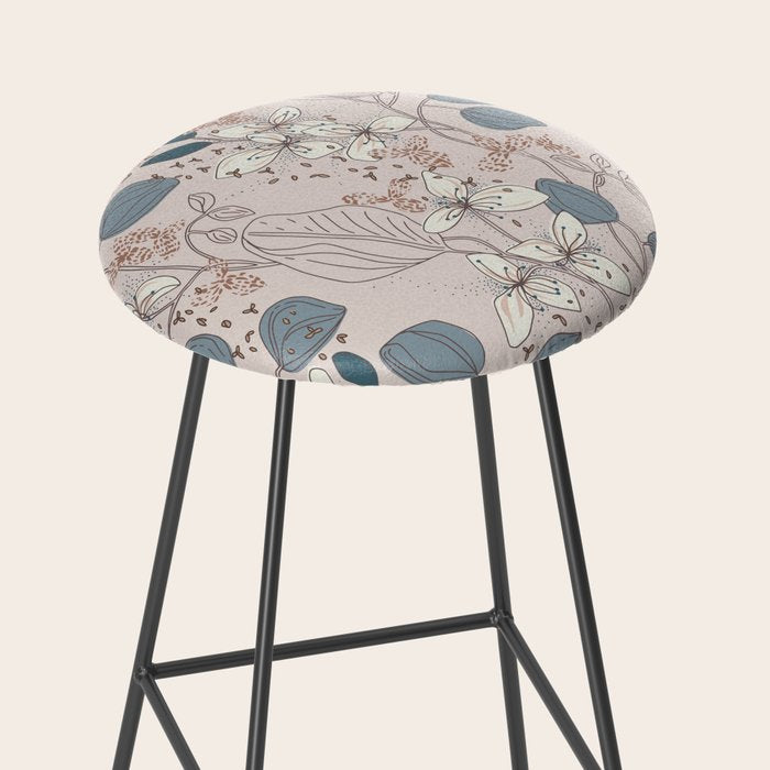 Floral elegance relaxed subtle contrasts Stool Gallery Image 2