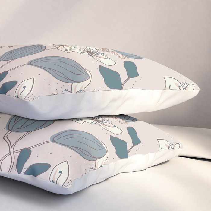 Floral elegance relaxed subtle contrasts Pillow Sham Gallery Image 3