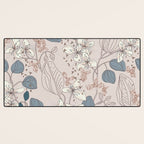 Floral elegance relaxed subtle contrasts Desk Mat Gallery Image 3