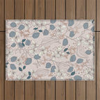 Floral elegance relaxed subtle contrasts Outdoor Rug Gallery Image 1