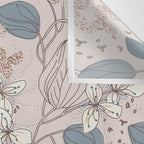 Floral elegance relaxed subtle contrasts Wall Tapestry Gallery Image 3
