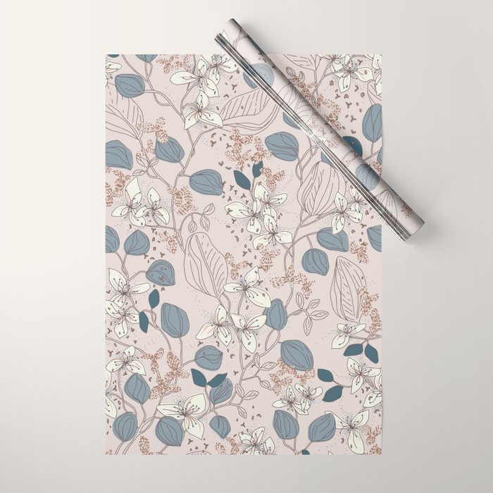 Floral elegance relaxed subtle contrasts Wrapping Paper Gallery Image 1