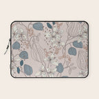Floral elegance relaxed subtle contrasts Laptop Sleeve Gallery Image 1