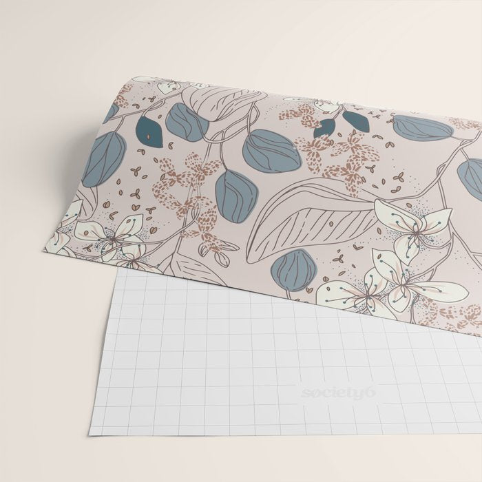 Floral elegance relaxed subtle contrasts Wrapping Paper Gallery Image 2