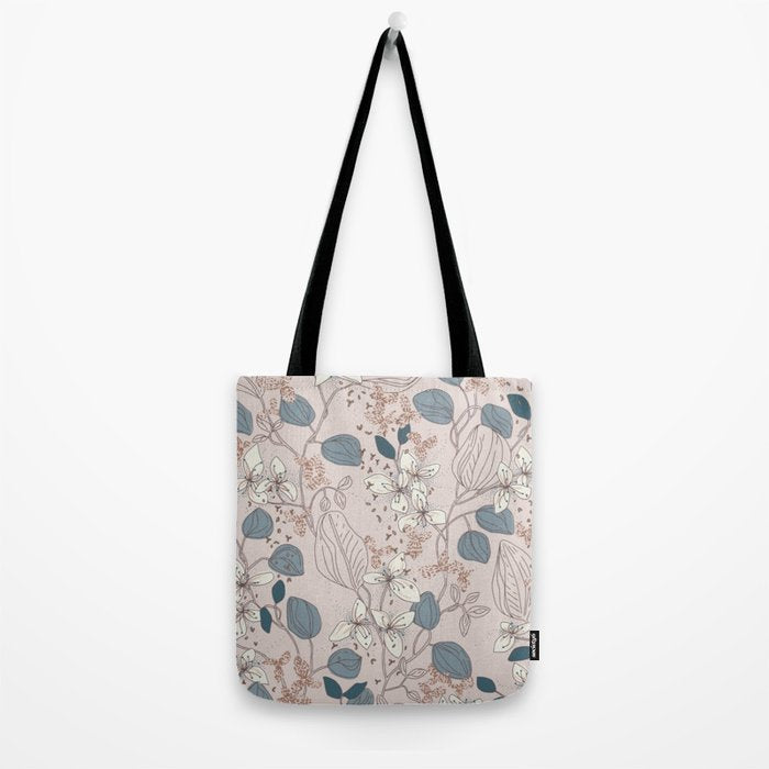 Floral elegance relaxed subtle contrasts Tote Bag Gallery Image 2