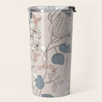 Floral elegance relaxed subtle contrasts Travel Mug Gallery Image 2