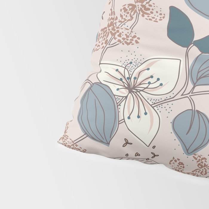 Floral elegance relaxed subtle contrasts Pillow Sham Gallery Image 4