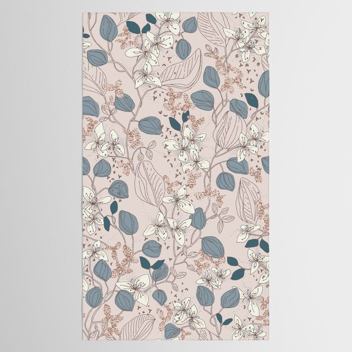 Floral elegance relaxed subtle contrasts Tablecloth Gallery Image 2