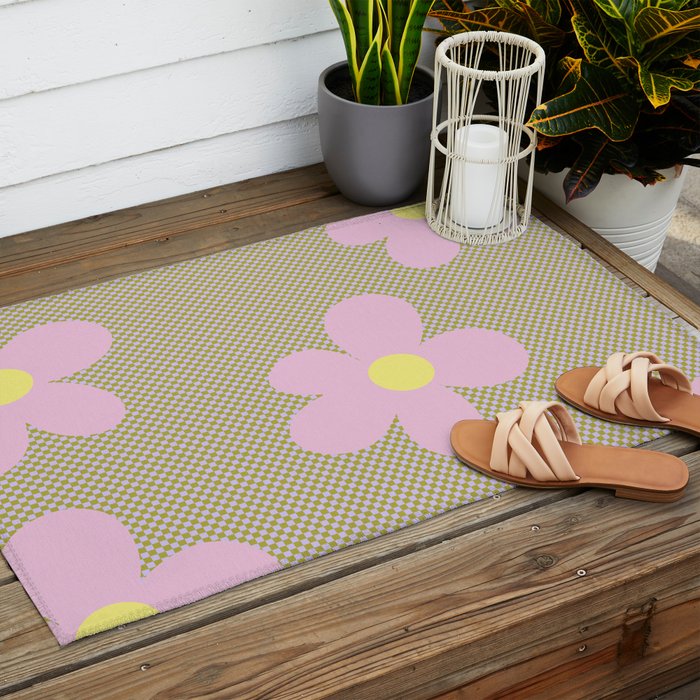 Flower Land Outdoor Rug Gallery Image 2