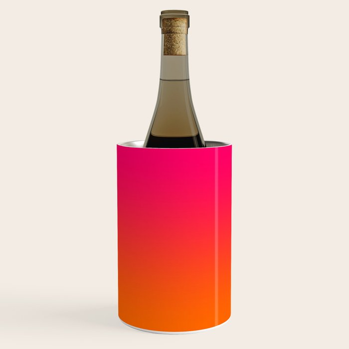 Bright Pink and Orange Ombre Wine Chiller Gallery Image 1