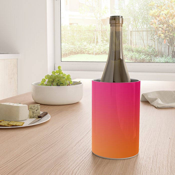 Bright Pink and Orange Ombre Wine Chiller Gallery Image 4