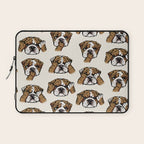 No Evil English Bulldog Laptop Sleeve Gallery Image 1