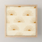 Sunrise - Desert Gold and Cream Mini Art Print Gallery Image 1