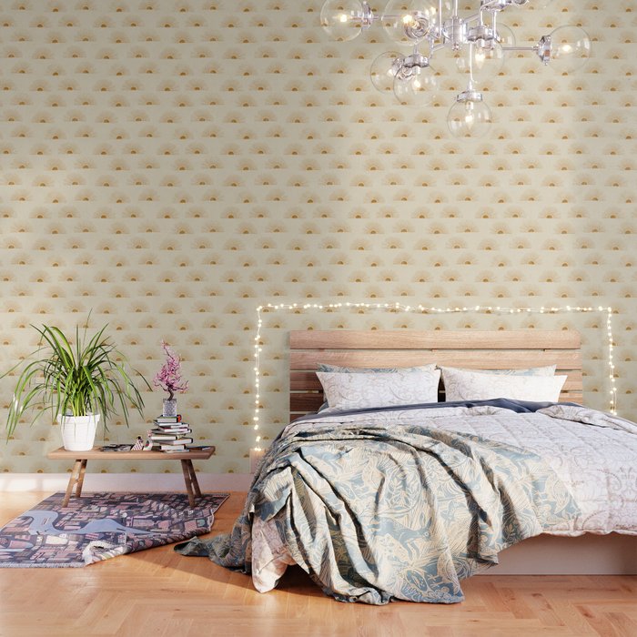 Sunrise - Desert Gold and Cream Wallpaper Gallery Image 3