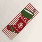 Christmas Stocking Red Yoga Mat Gallery Image 1