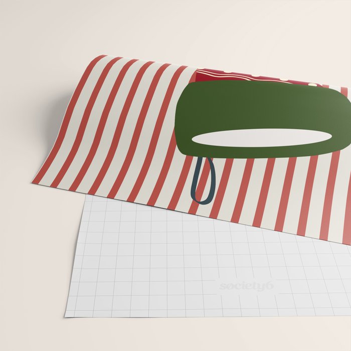 Christmas Stocking Red Wrapping Paper Gallery Image 2