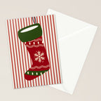 Christmas Stocking Red Stationery Card Gallery Image 2