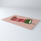 Christmas Stocking Red Rug Gallery Image 3