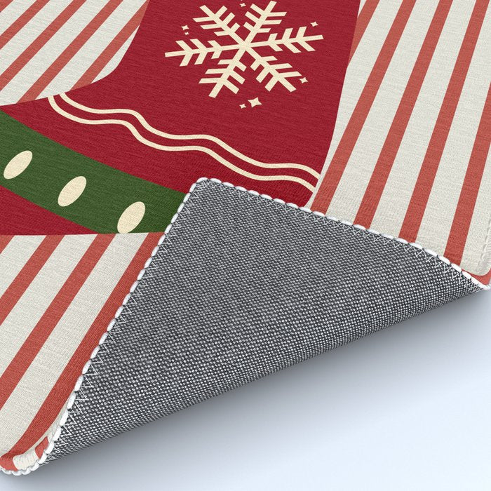 Christmas Stocking Red Rug Gallery Image 4