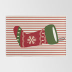 Christmas Stocking Red Rug Gallery Image 2
