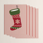 Christmas Stocking Red Wrapping Paper Gallery Image 3