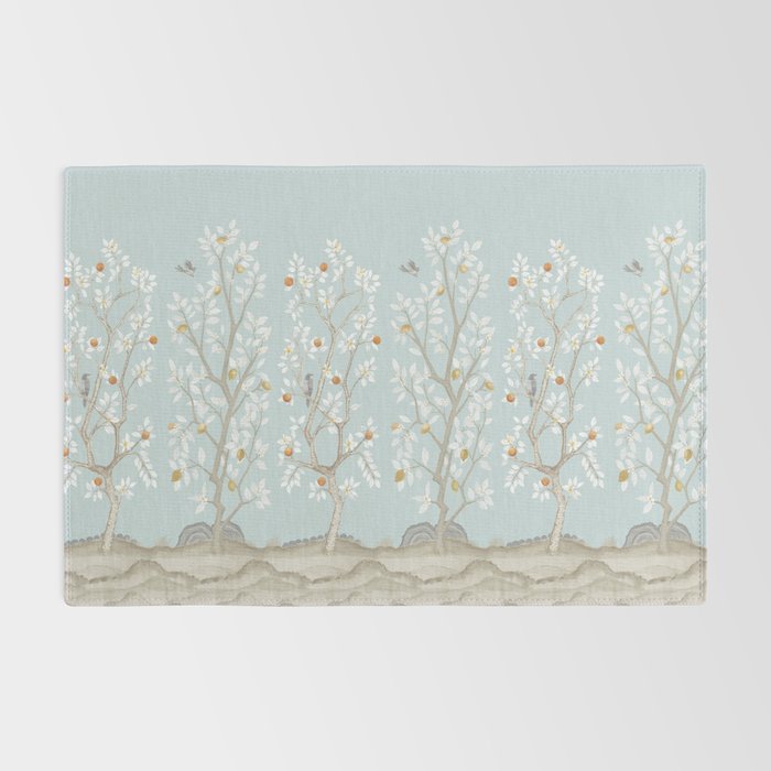 Citrus Grove Mural in Mist Rug Gallery Image 2