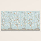 Citrus Grove Mural in Mist Desk Mat Gallery Image 3