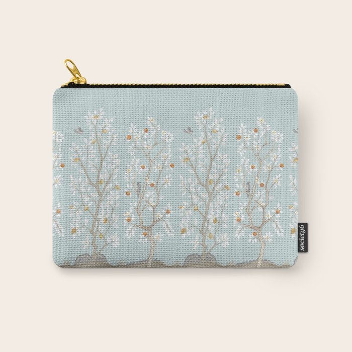 Citrus Grove Mural in Mist Carry All Pouch Gallery Image 1