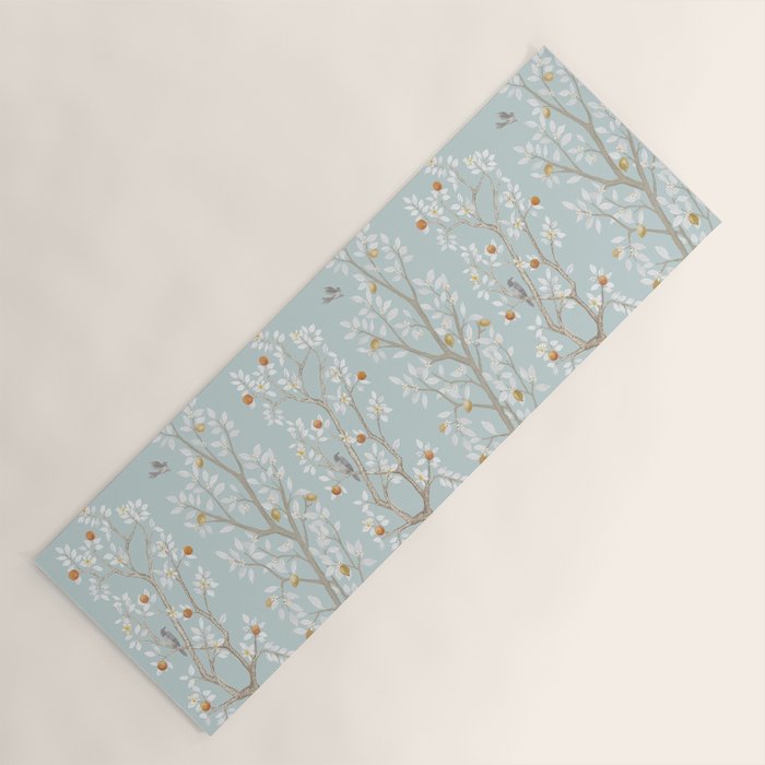 Citrus Grove Mural in Mist Yoga Mat Gallery Image 1