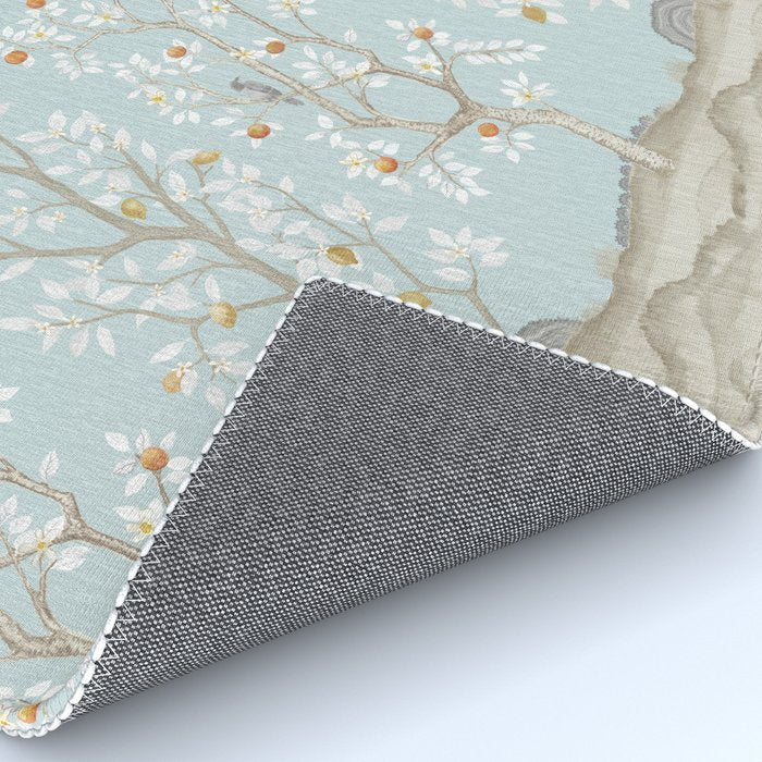 Citrus Grove Mural in Mist Rug Gallery Image 4