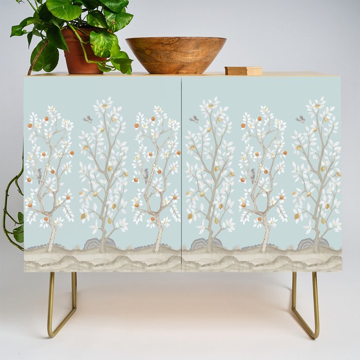 Citrus Grove Mural in Mist Credenza Gallery Image 1
