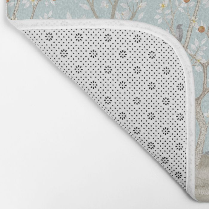 Citrus Grove Mural in Mist Bath Mat Gallery Image 2