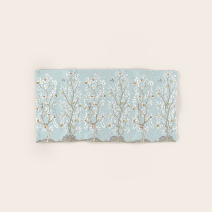 Citrus Grove Mural in Mist Bath Towel Gallery Image 1